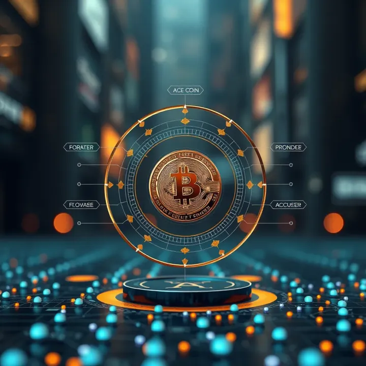 Blockchain Technology Behind Ace Coin Explained Diagram illustrating the blockchain technology framework supporting Ace Coin transactions and security
