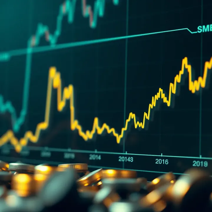 Trend Analysis of ADA Coin Price Movements Graph illustrating the upward and downward trends of ADA coin price over recent months