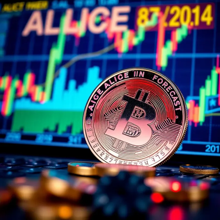 Investment Insights and Future Outlook for Alice Coin Digital representation of Alice Coin with charts and financial data in background