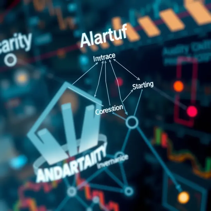 Network diagram illustrating connections between startups and economic development