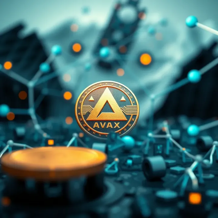 Illustration of cryptocurrency technology and network updates impacting AVAX value