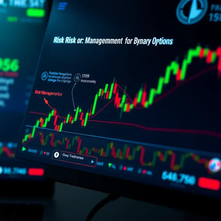 Effective Risk Management and Strategy Use in Binary Options Graphical representation of risk management techniques and strategy integration in binary options trading