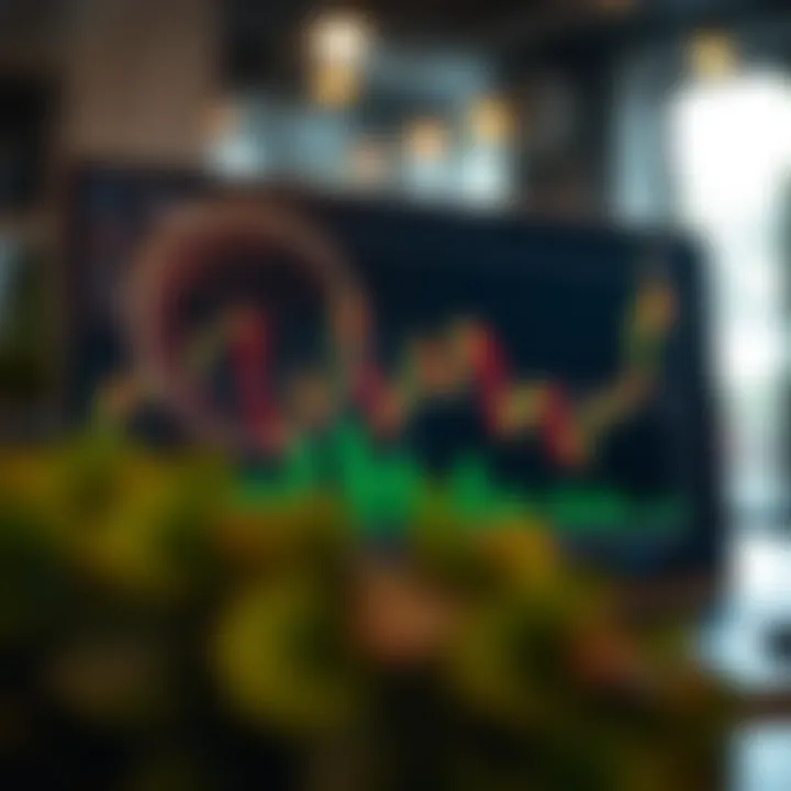 Graph showing Aave price trends and market fluctuations