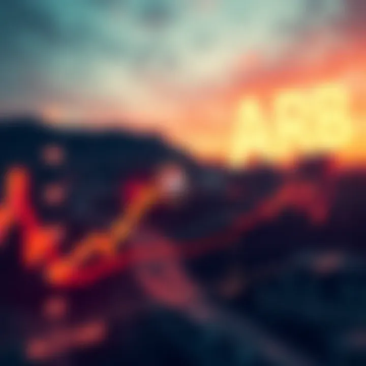 Graph showing trends and fluctuations in ARB cryptocurrency prices over time