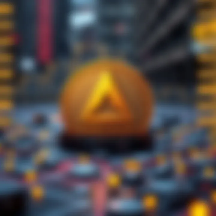 Visual representation of blockchain technology and Arbitrum network growth