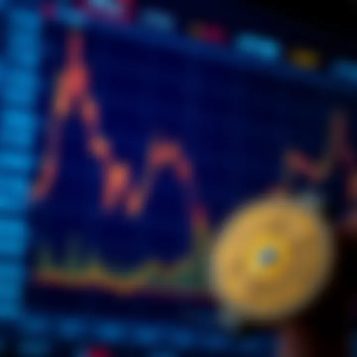 Graph showing fluctuations and trends in ATOM cryptocurrency value over time