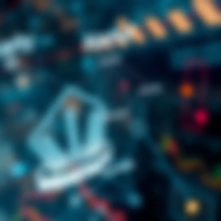 Network diagram illustrating connections between startups and economic development