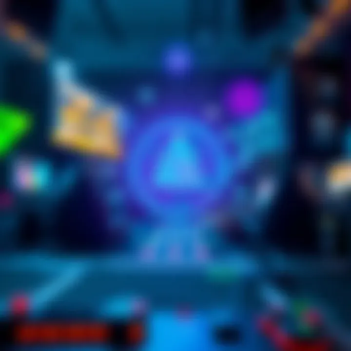 Conceptual illustration of a gaming ecosystem representing the connection between Axie Infinity gameplay and its cryptocurrency value