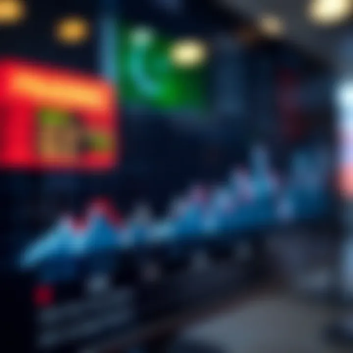 Graph showing currency exchange rate trends relevant to Pakistan's market