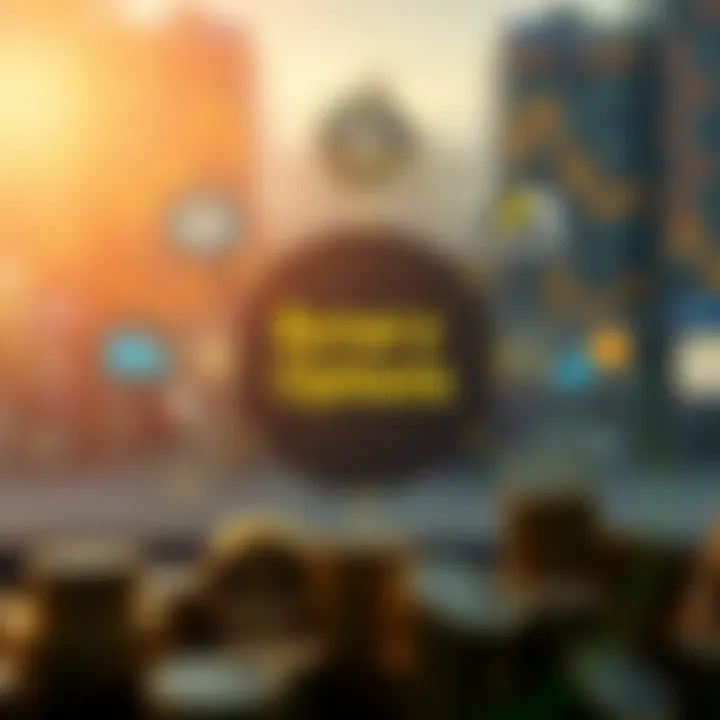 Illustration of key elements in binary options trading including risk, strategy, and regulation icons