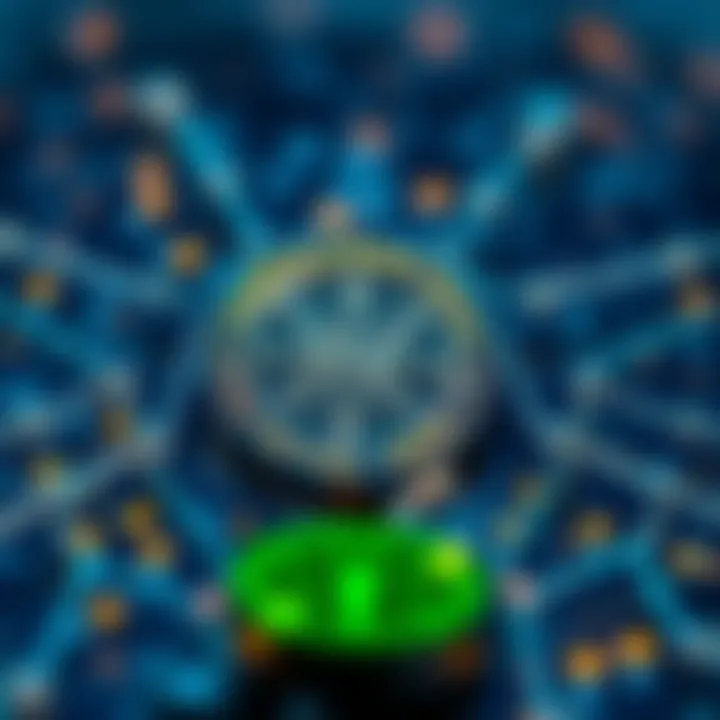 Conceptual illustration of blockchain technology supporting XAI digital asset