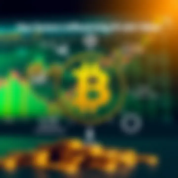 Visual representation of factors affecting BNB coin value with icons for market trends and investor insights