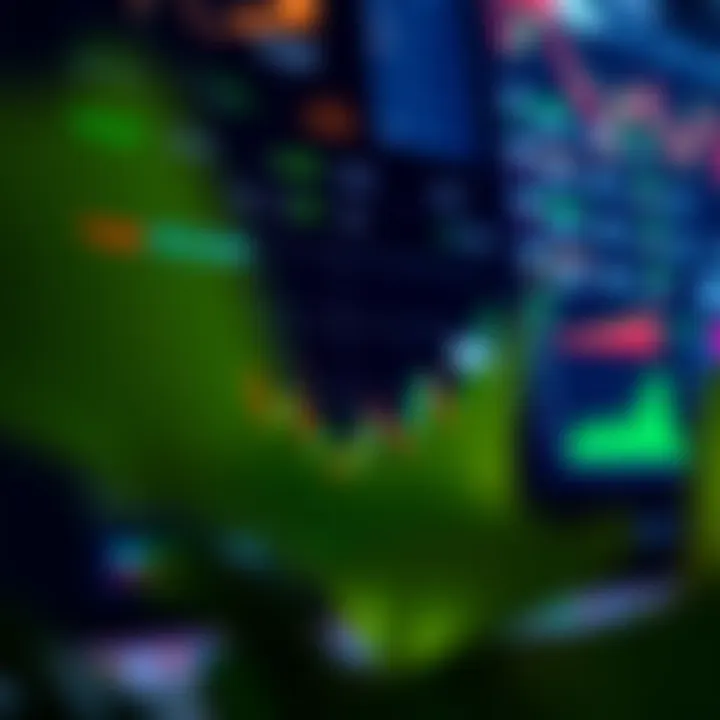 Dashboard interface of a trading platform showing market trends and investment options