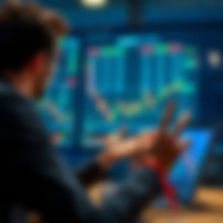 Effective Binary Trading Strategies Explained Instructor explaining binary trading strategies with digital interface