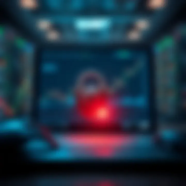 Secure online transaction concept showing digital shield and financial symbols