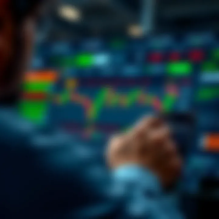 Trading Interface Overview on app.deriv User navigating the trading interface on app.deriv showcasing various financial instruments