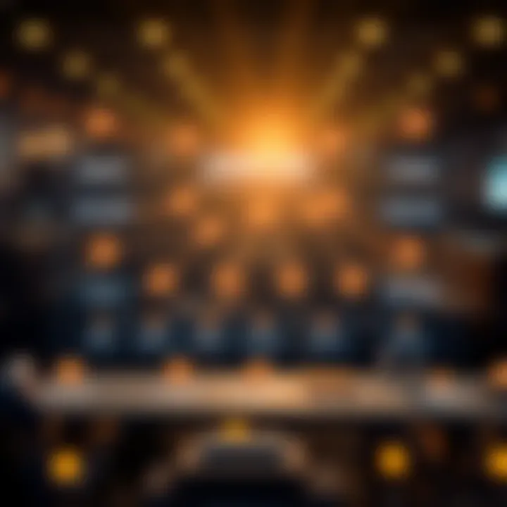 Diagram illustrating Cosmos blockchain network architecture and technology components