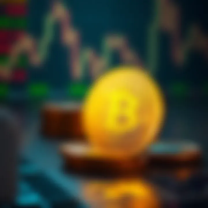 Conceptual representation of cryptocurrency market factors affecting Dot Coin valuation