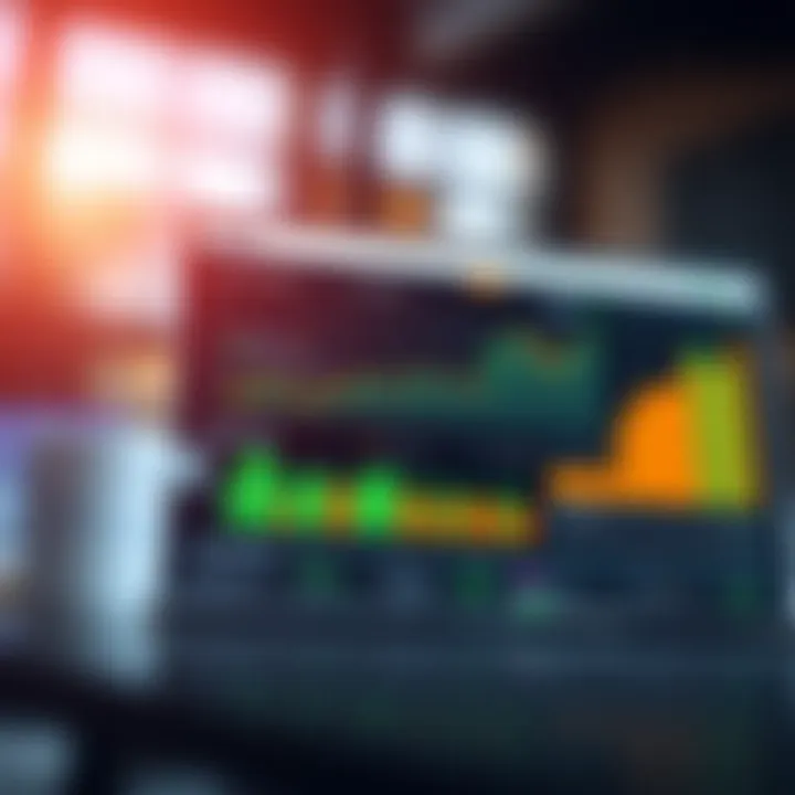 Graphical representation of commission tracking and earnings growth on Deriv IB platform
