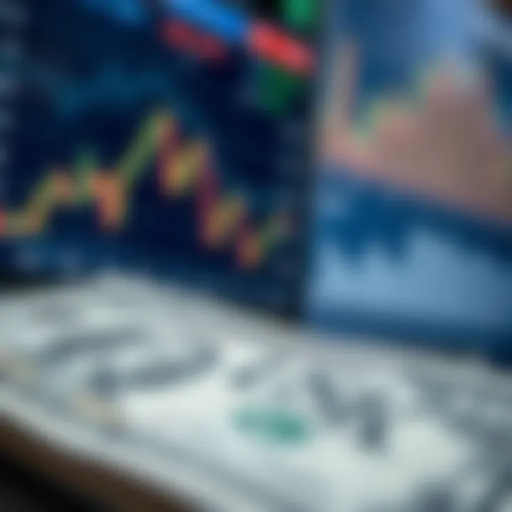 Economic indicators and charts influencing currency exchange trends