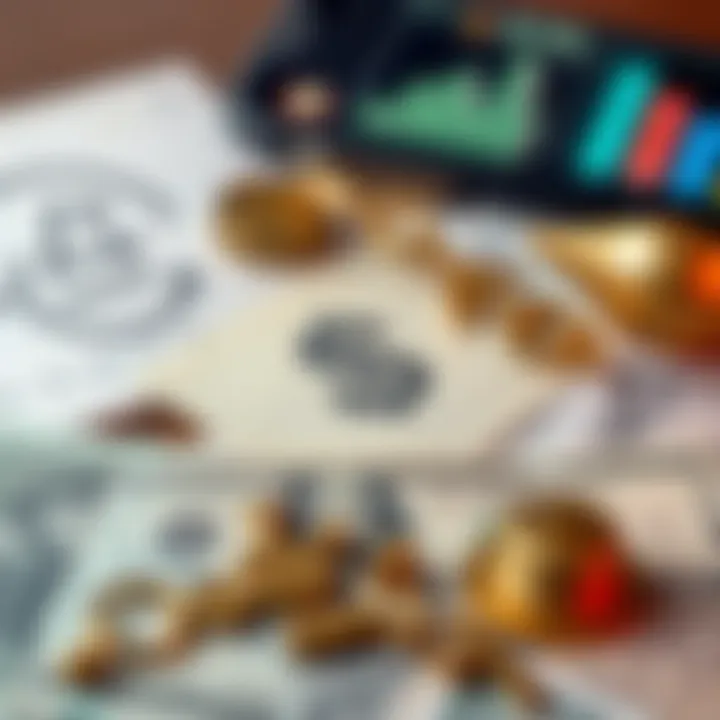 Economic and External Factors Influencing Pakistan's Dollar Rate Illustration of economic symbols such as currency notes, government documents, and international trade icons