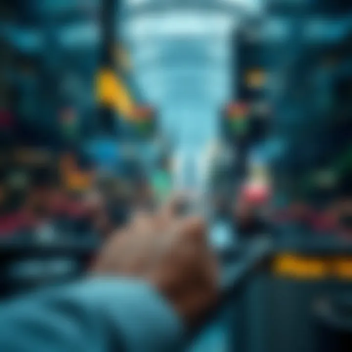 Illustration depicting ethical considerations in market manipulation