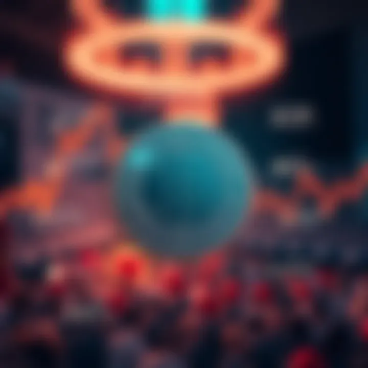 Visual representation of factors impacting ARB coin value including regulations, community sentiment, and technical indicators