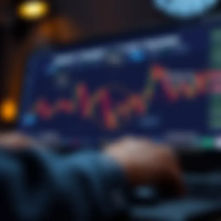 Graphic illustrating key features of binary trading apps such as risk management and strategy tools