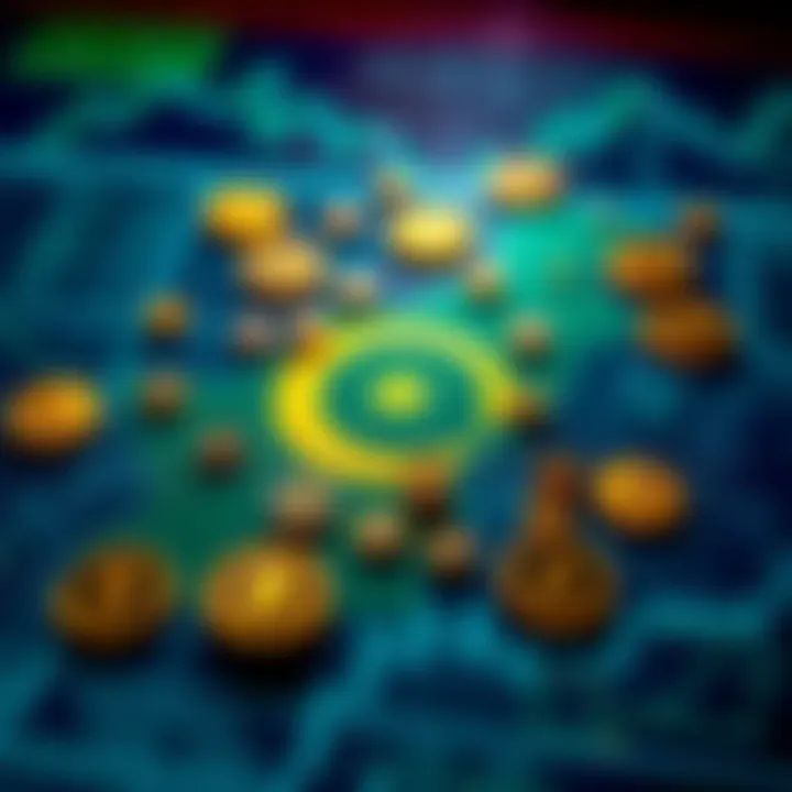 Cryptocurrency Trading Environment in Pakistan Visual representation of Pakistan's map with digital currency symbols and regulatory icons surrounding it