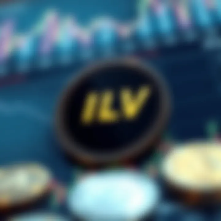 Conceptual chart illustrating factors affecting ILV coin future value and investment risks