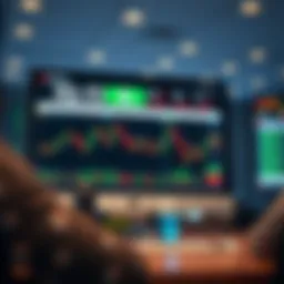 IQ Option Trading Platform Interface Overview User interface displaying trading charts and market indicators on IQ Option platform