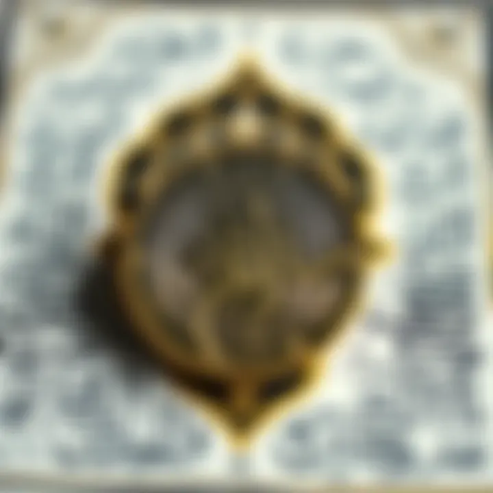 Islamic calligraphy with a digital cryptocurrency coin symbolizing the intersection of faith and modern finance