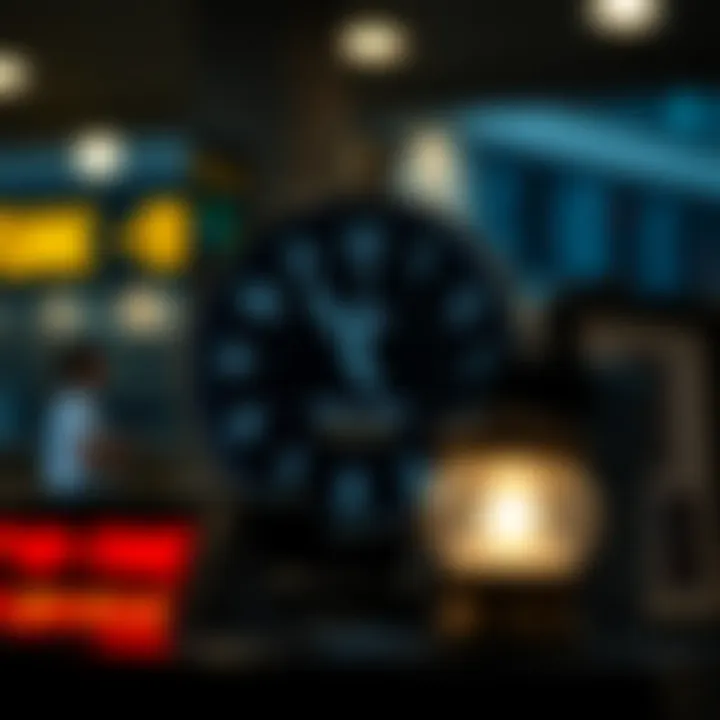 Clock showing New York session hours adjusted for Pakistan Standard Time with daylight saving indication