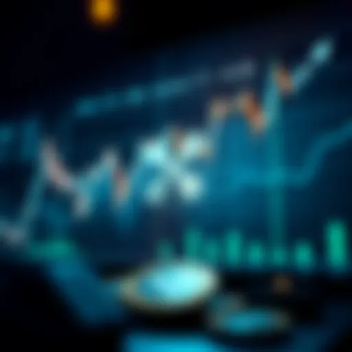 Ripple Price Trends and Future Forecast Graph showing Ripple price movement with market trends and technological icons