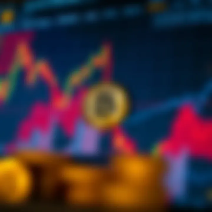 Illustration of a bullish and bearish chart representing expert Bitcoin forecasts