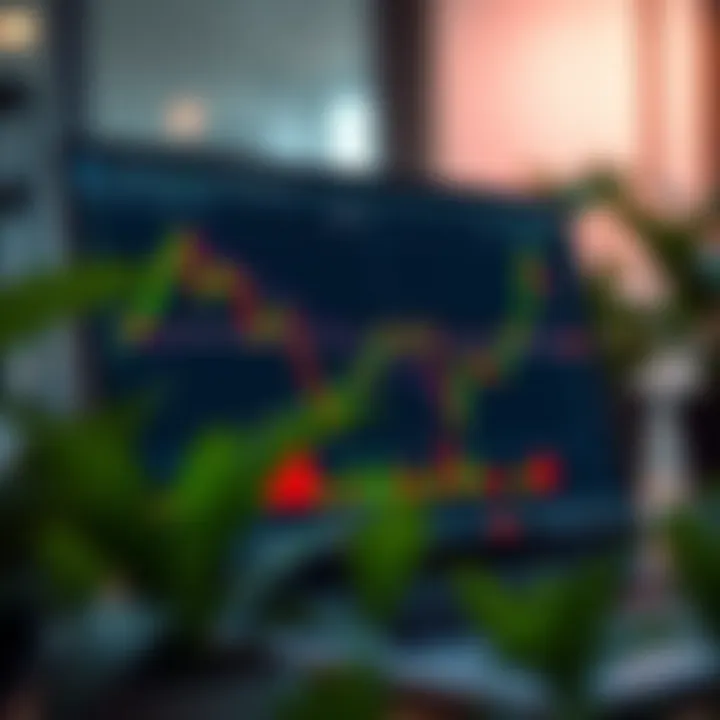 TradingView Charting Tools Enhancing Binary Options Analysis Advanced TradingView chart displaying candlestick patterns and technical indicators for binary options