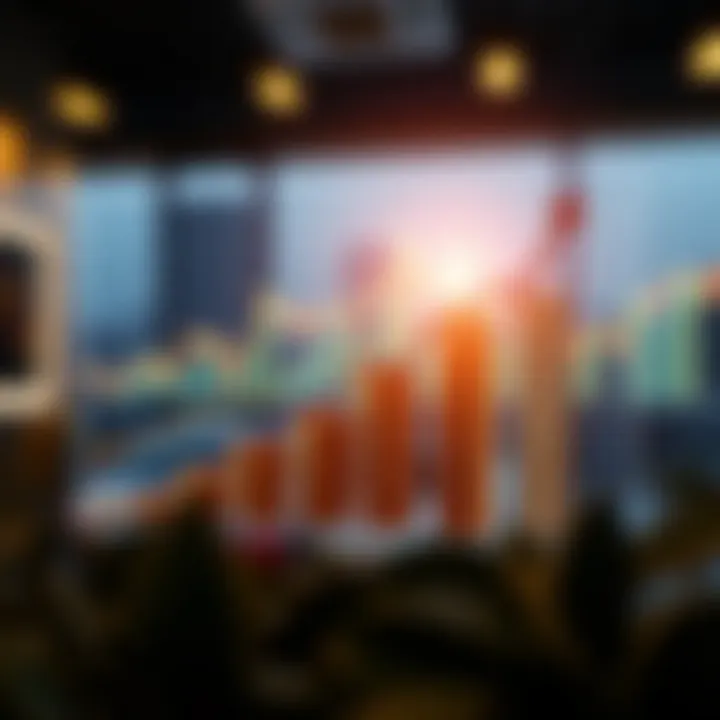 Graph showing upward trend of financial growth representing strategic investments