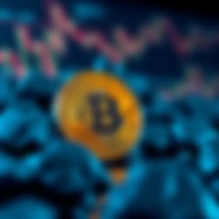 Illustration showing the concept of holding cryptocurrency assets over time against market volatility