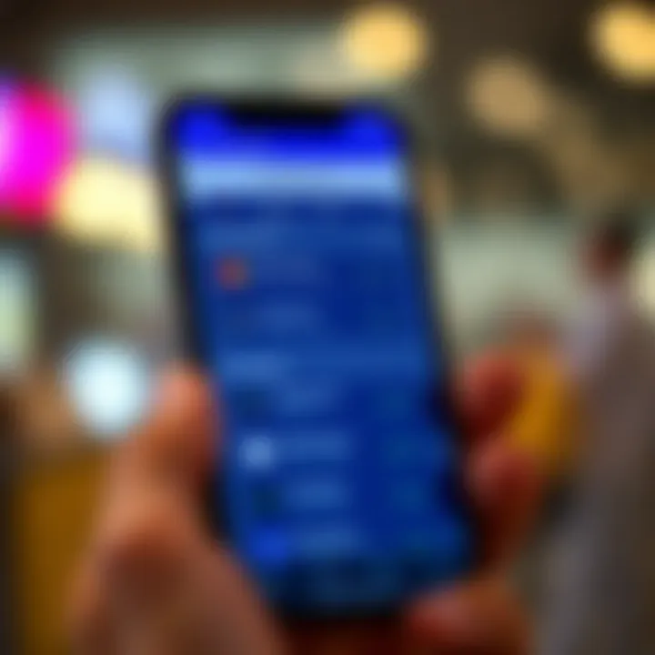 Digital Wallet Interface with Transaction Features Digital wallet interface displaying transaction options on a smartphone screen