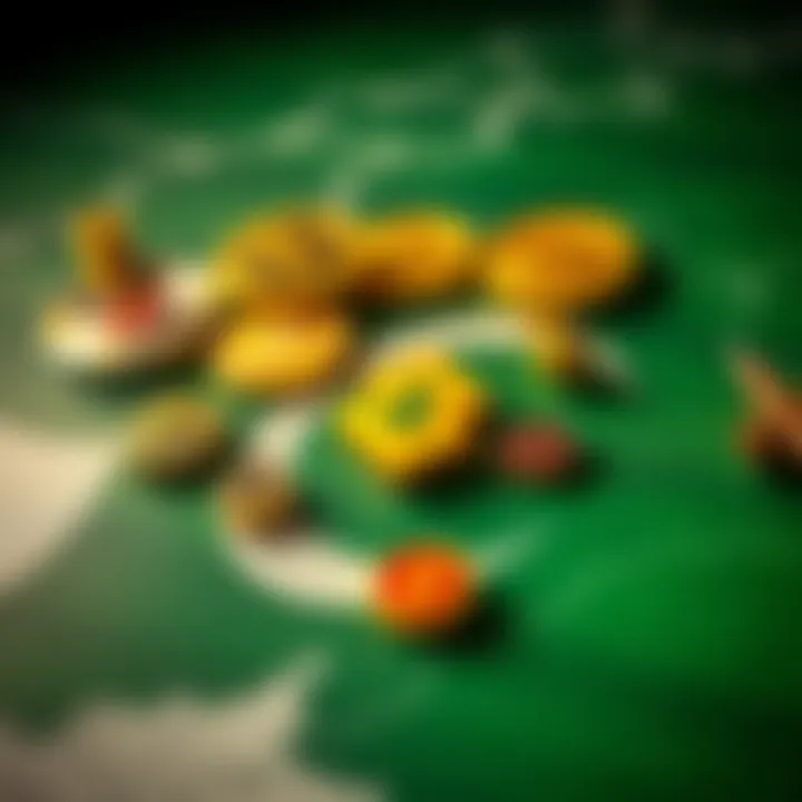 Map of Pakistan with cryptocurrency icons and regulatory symbols indicating legal considerations