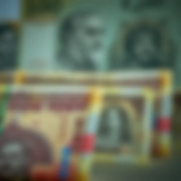 Evolution of the Pakistani Rupee Over Time Historic Pakistani Rupee banknotes showcasing currency evolution