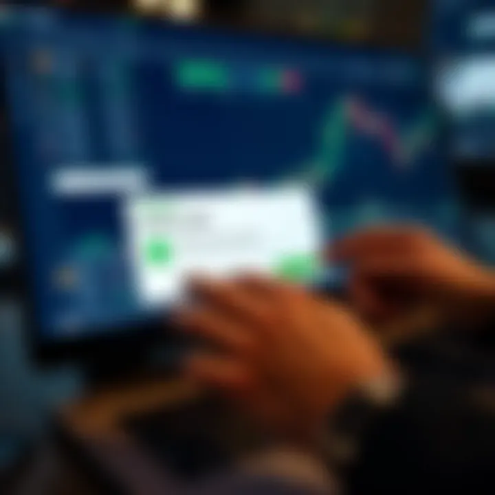 Using the Quotex Risk-Free Promo Code on Trading Platform Illustration showing the use of a promo code on an online trading platform interface