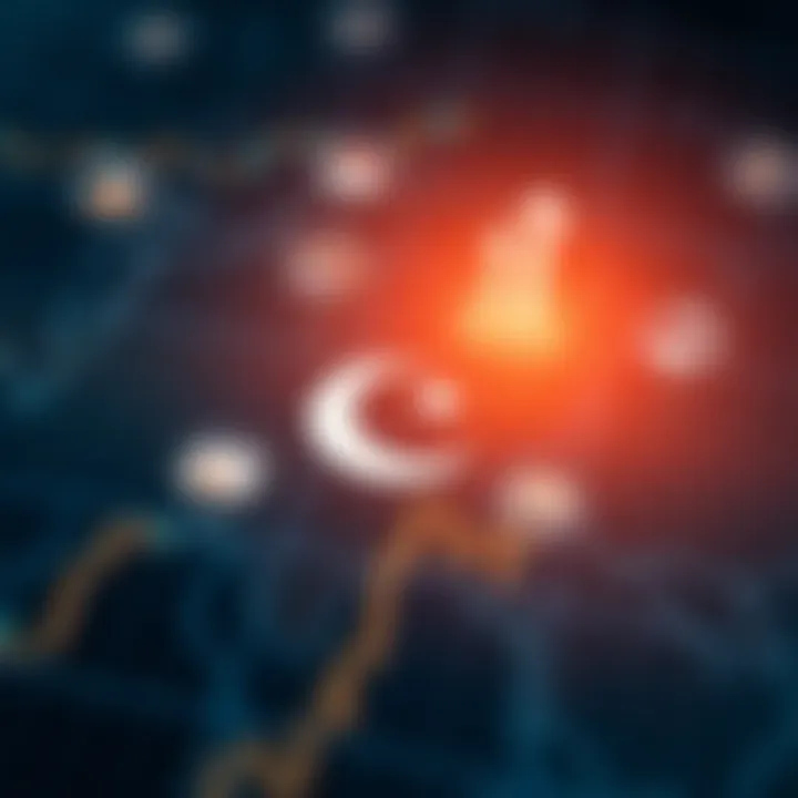 Investment Opportunities in the Pakistani Market Illustration of a digital map highlighting Pakistan with icons representing financial growth and investment opportunities