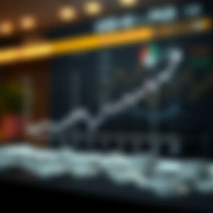 Graph showing fluctuations in the exchange rate between US Dollar and Pakistani Rupee over time