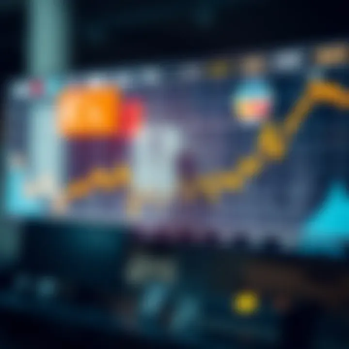 Graph displaying fluctuating USD to PKR exchange rate trends over time