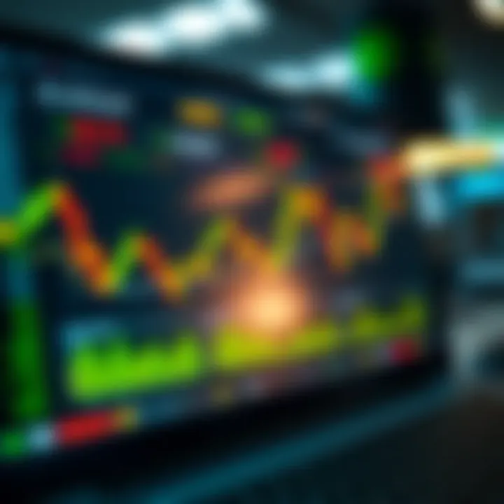 Graphical representation of binary options trading strategies using TradingView tools and features