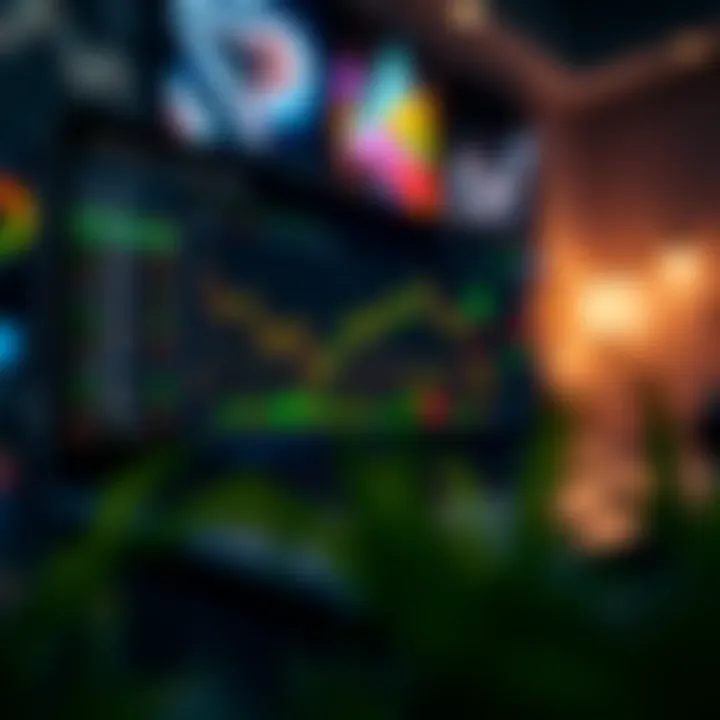 User interface of TradingViews showing customizable trading tools and community insights