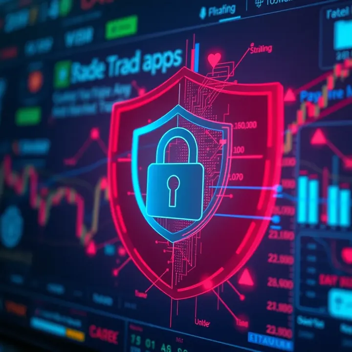 Security Features in Trading Applications for Safe Investments Illustration of security shield with digital lock symbolizing secure trading app features