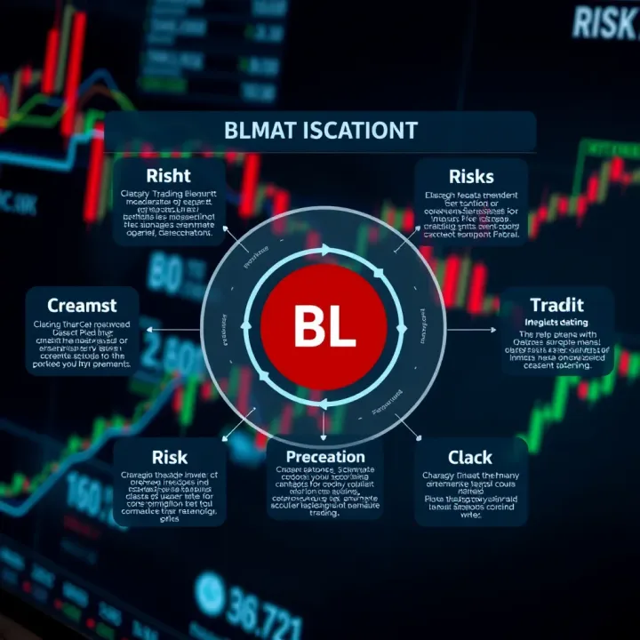 Diagram illustrating key components of binary trading including risk factors and strategies