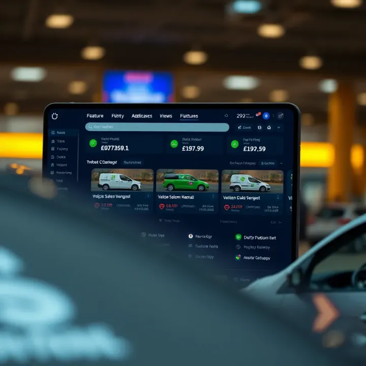 Dariv.com Platform Features for Vehicle Transactions Dashboard showcasing Dariv.com's features for vehicle sales and rentals
